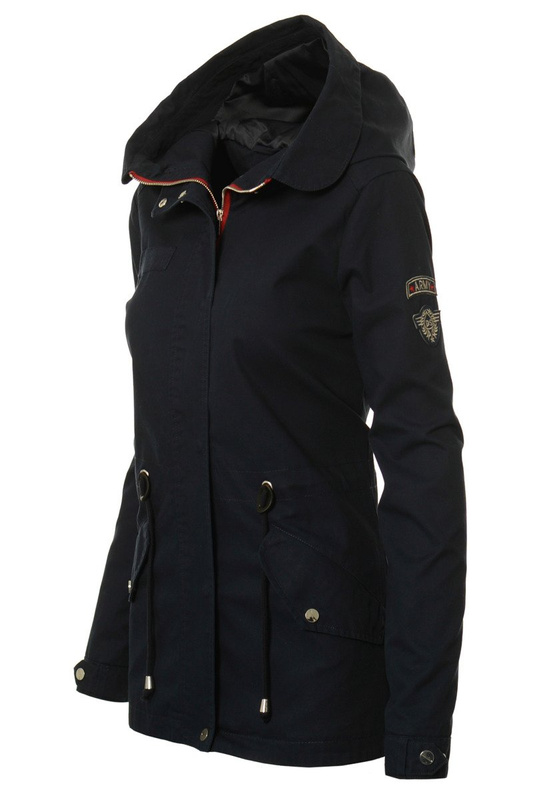 Damska Kurtka Parka Wiosenna Nataly Granatowa