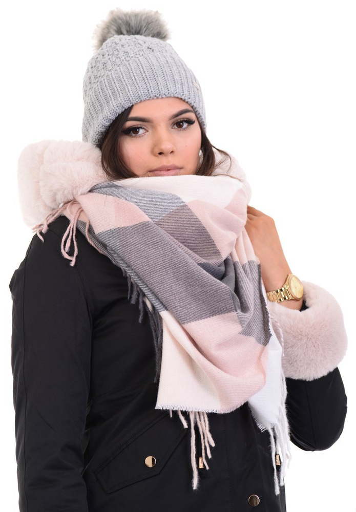 Parka Zimowa 2w1 Czarna Z Futerkiem Ecru