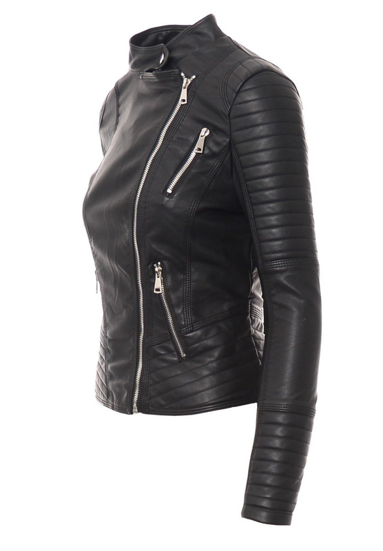 Damska Kurtka Ramoneska Zuzanna Czarna