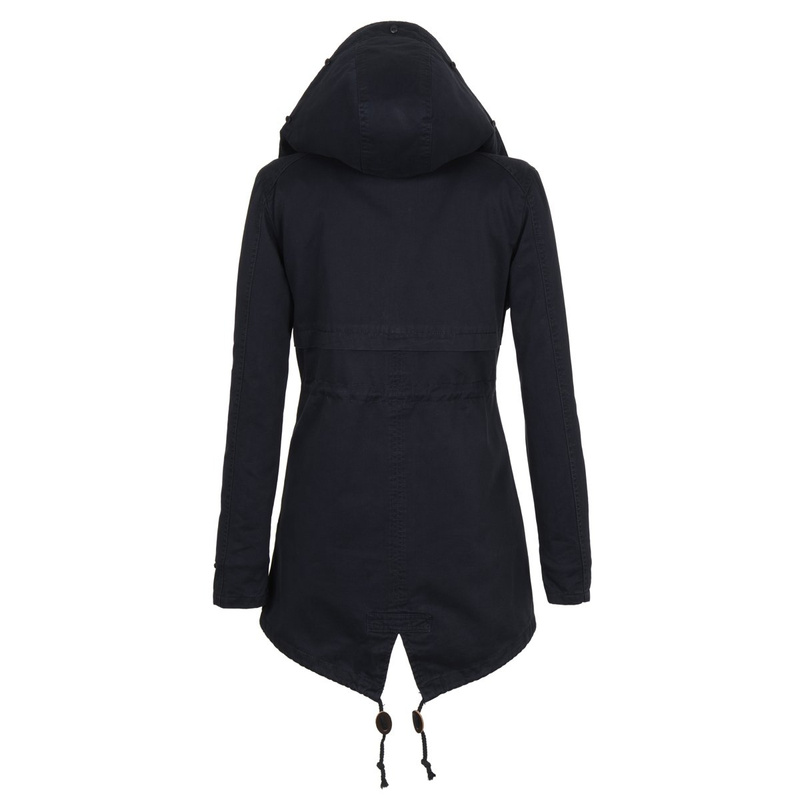 Damska Kurtka Parka Zimowa 2w1 Granatowa (489)