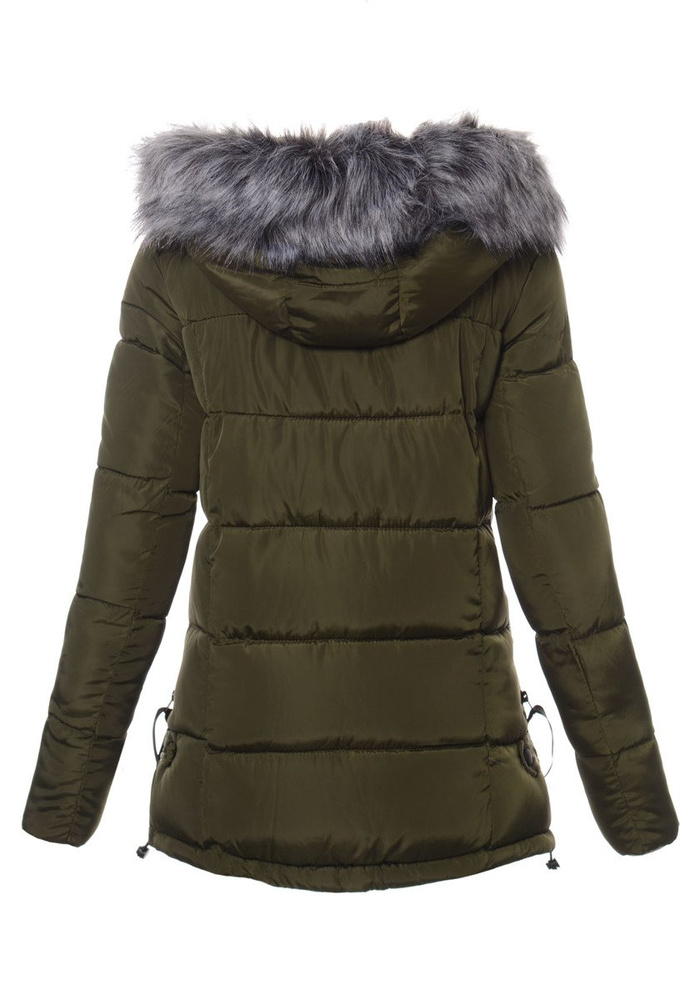 Damska Zimowa Kurtka Ortalionowa Zielona