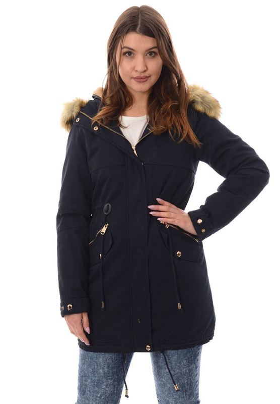 Damska Kurtka Parka Zimowa 2w1 Karola Granat