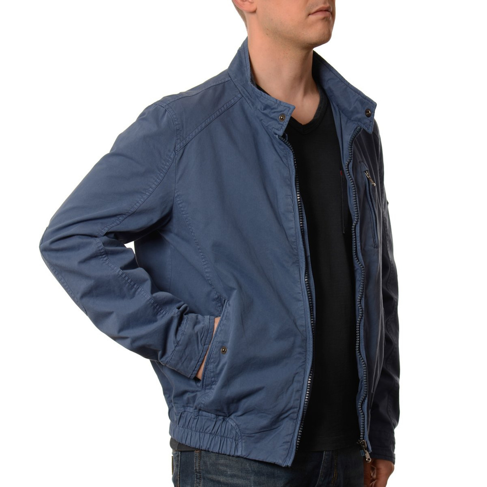 Męska Kurtka Wiosenna - Jesienna Carlos Niebieska