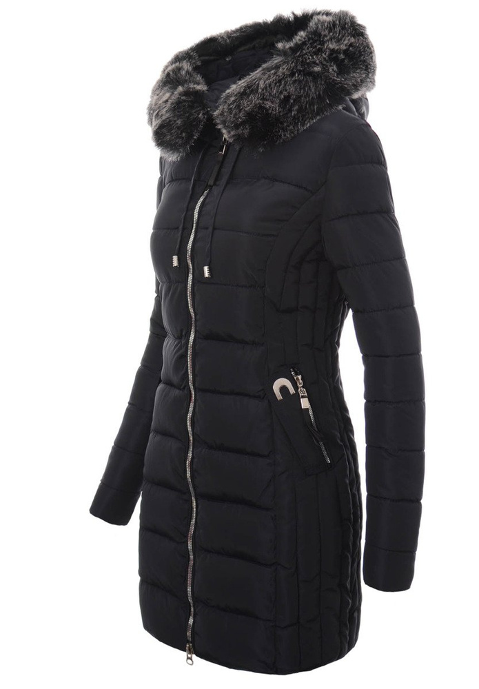 Damska Zimowa Kurtka Ortalionowa Granatowa