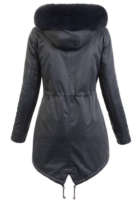 Parka Zimowa Anastazja Grafitowa