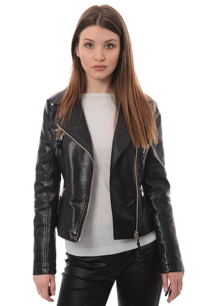 Rewelacyjna Damska Kurtka Ramoneska Czarna