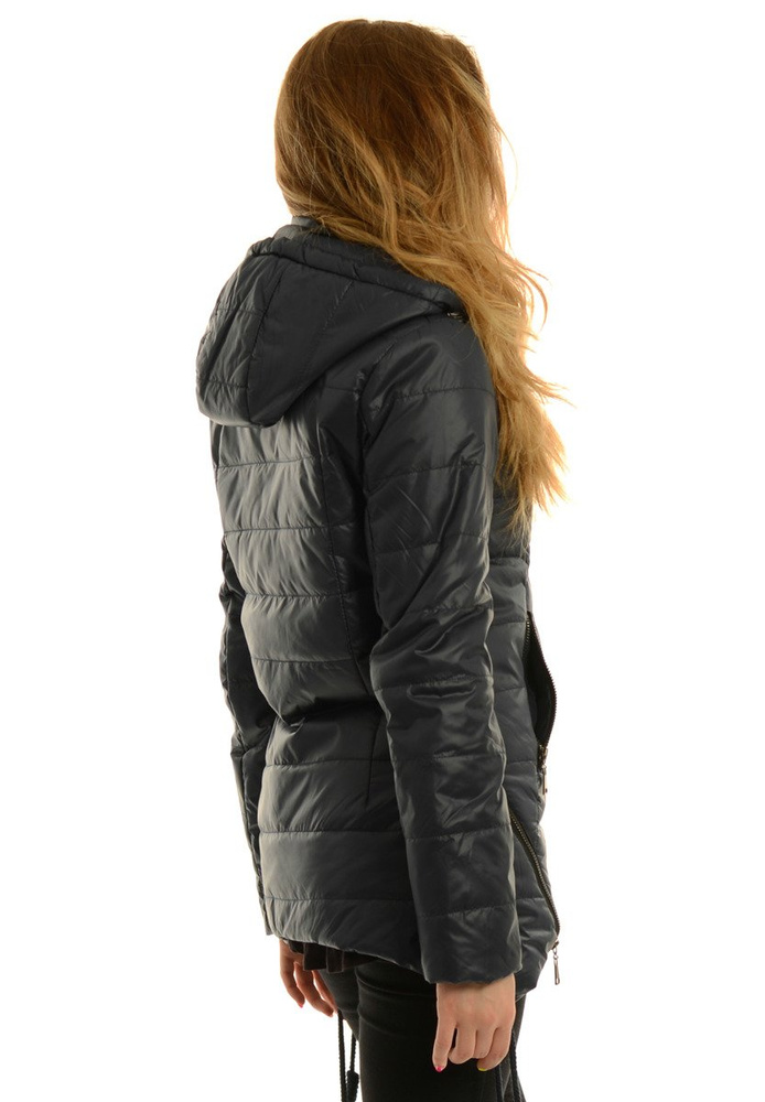 Damska Jesienna Wiosenna Kurtka Ortalionowa Asena Granatowa