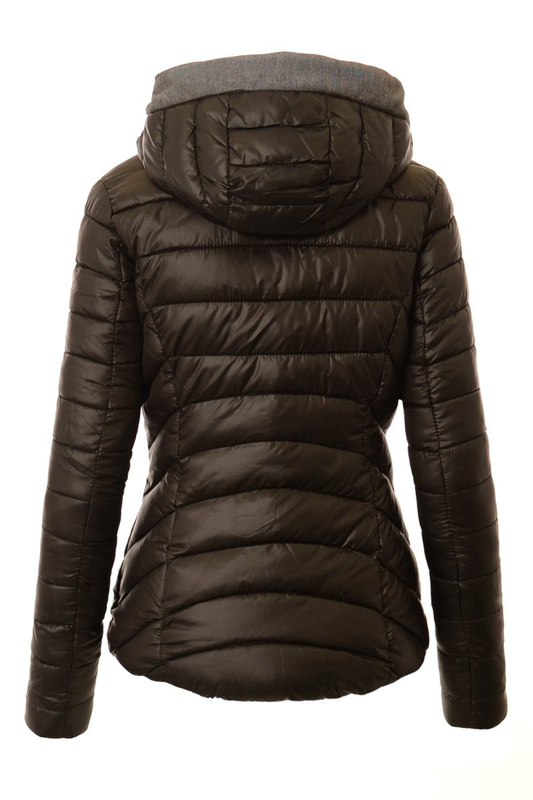 Damska Zimowa Ortalionowa Kurtka Elissa Czarna