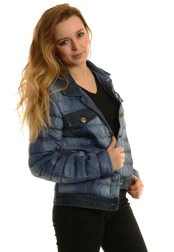 Damska Jesienna Wiosenna Kurtka Erika Granatowa