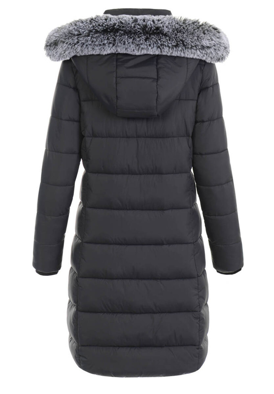 Damska Kurtka Ortalionowa Długa Izabela Czarna