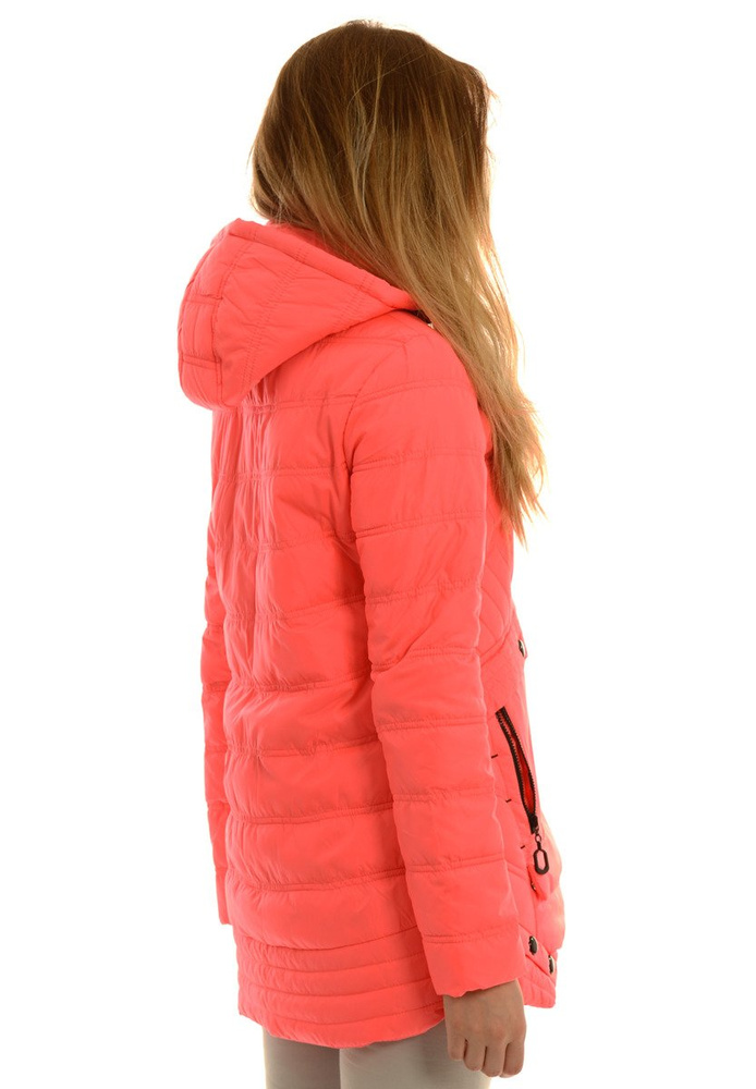 Damska Jesienna Wiosenna Kurtka Różowa Neonowa