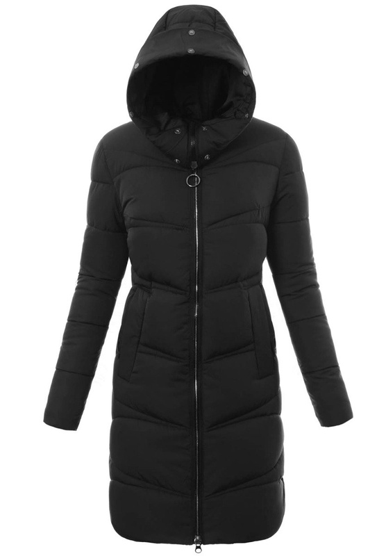 Damska Zimowa Kurtka Ortalionowa Klementyna Czarna