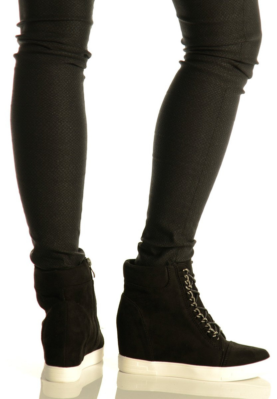 Damskie Botki Sneakersy Anna Czarne