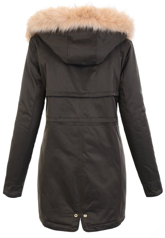 Damska Kurtka Parka Khaki