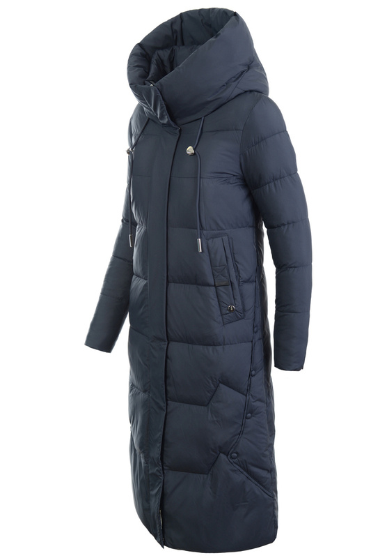 Damska Kurtka Ortalionowa Długa Luiza Granatowa