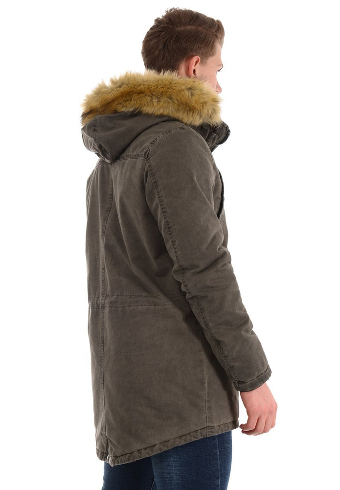 Męska Kurtka Parka Paweł Khaki