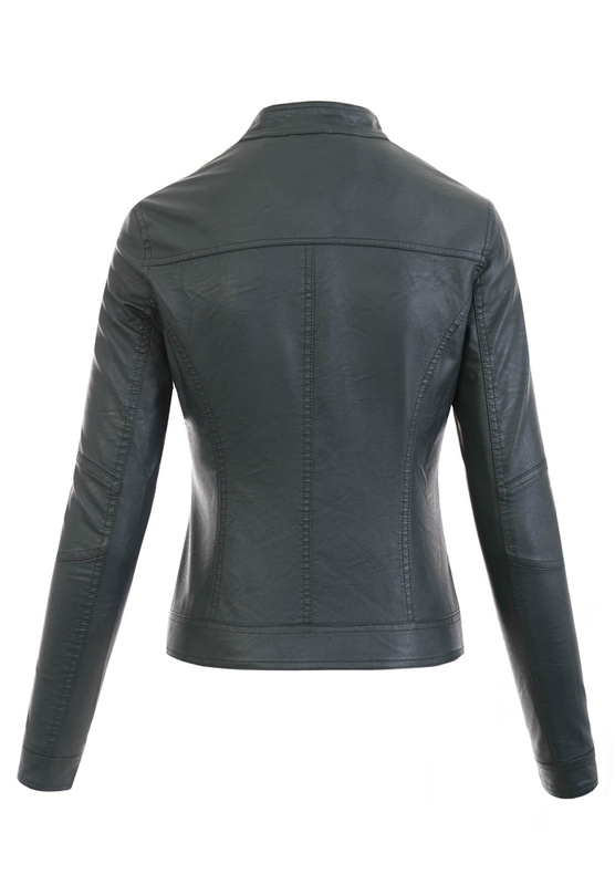 Damska Kurtka Ramoneska Klarisa Zielona