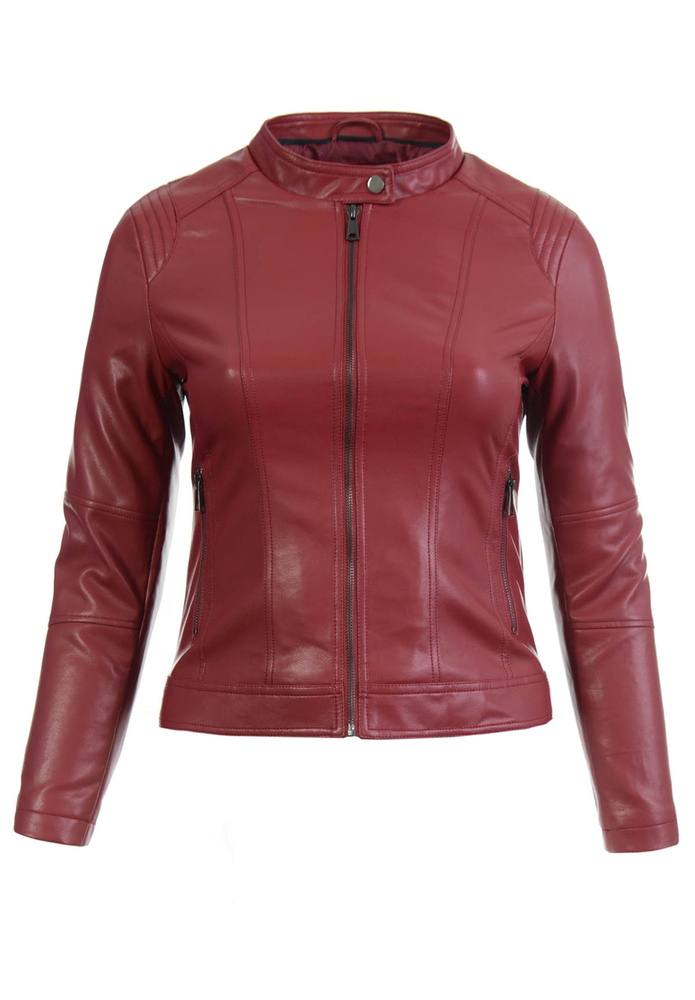 Damska Kurtka Ramoneska Asteria Bordowa