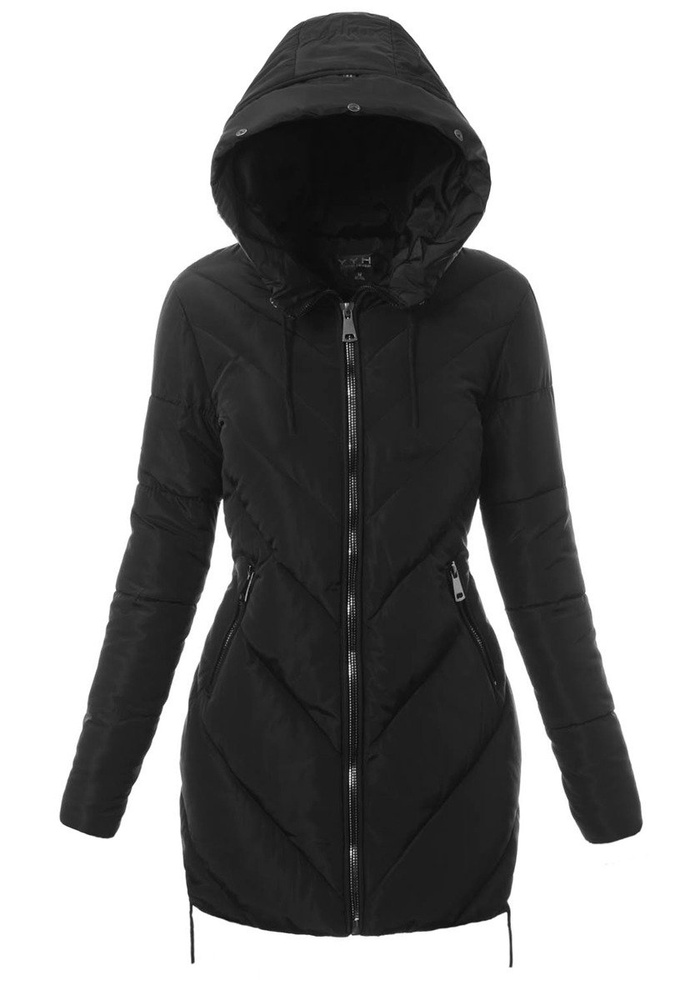 Damska Zimowa Kurtka Ortalionowa Lucyna Czarna