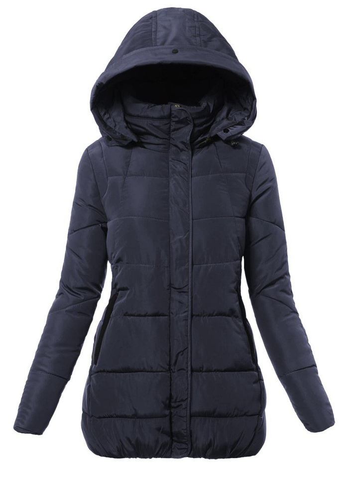 Damska Zimowa Kurtka Ortalionowa Renata Granatowa