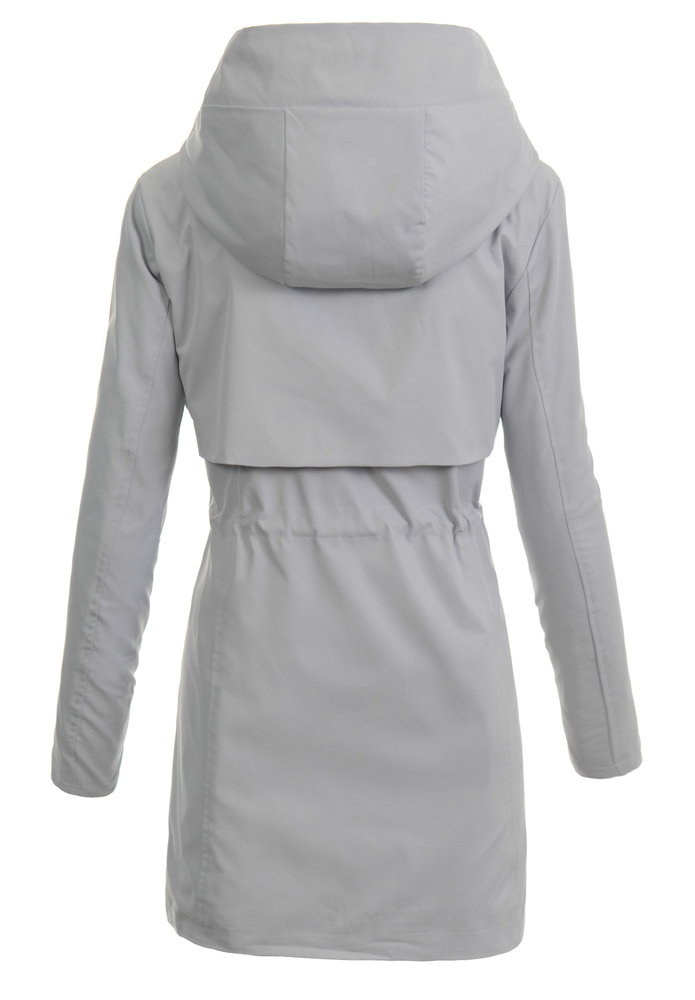 Damska Kurtka Parka Wiosenna Barbara Niebiesko-Szara