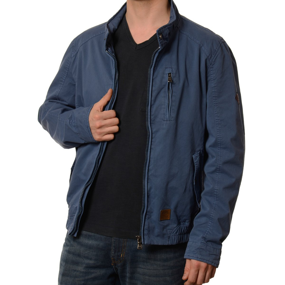 Męska Kurtka Wiosenna - Jesienna Carlos Niebieska