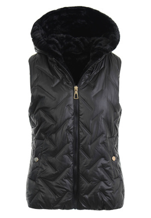 Damska Kamizelka Bezrękawnik Marie Czarny