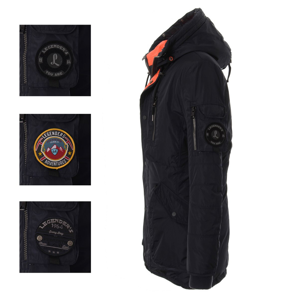 Legender's Steamer - Męska Kurtka Zimowa Granat (565)