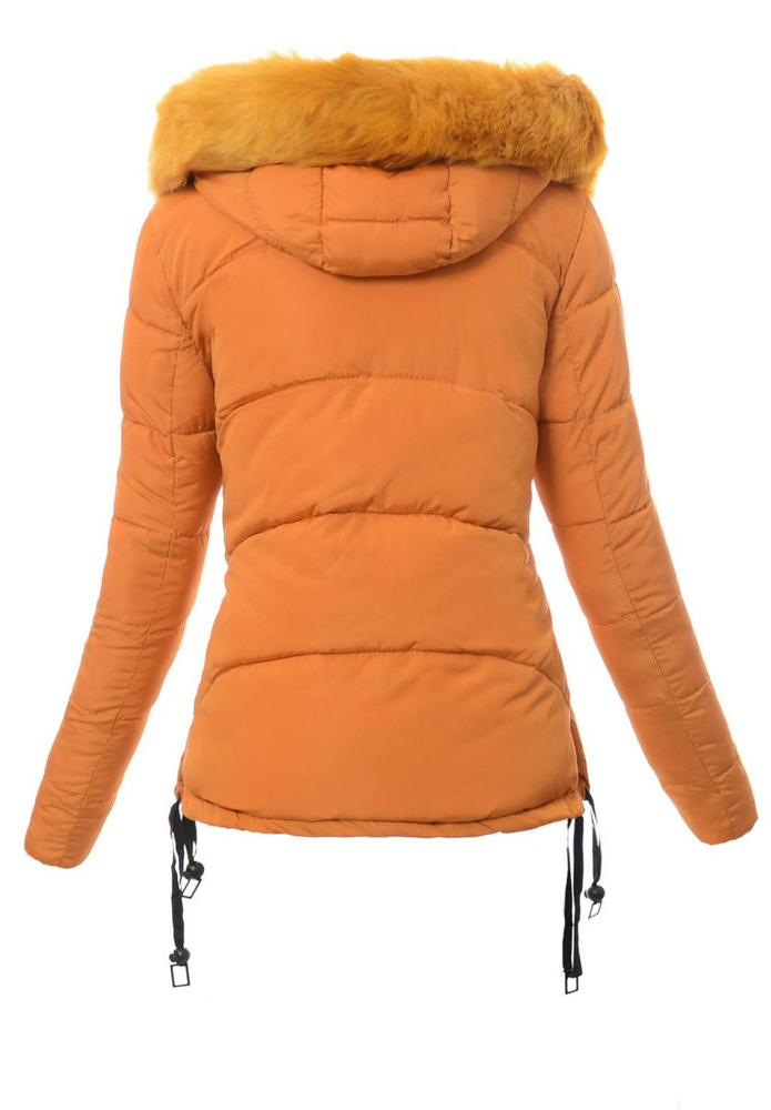 Damska Zimowa Kurtka Ortalionowa Pomarańczowa