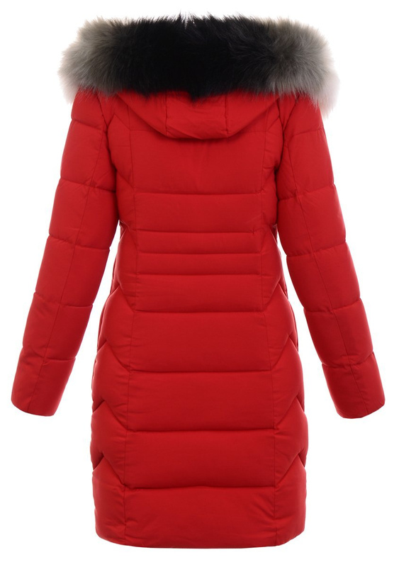 Damska Kurtka Zimowa Czerwona