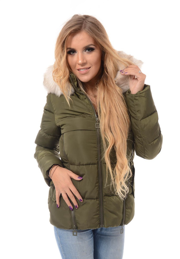 Damska Zimowa Kurtka Zielona