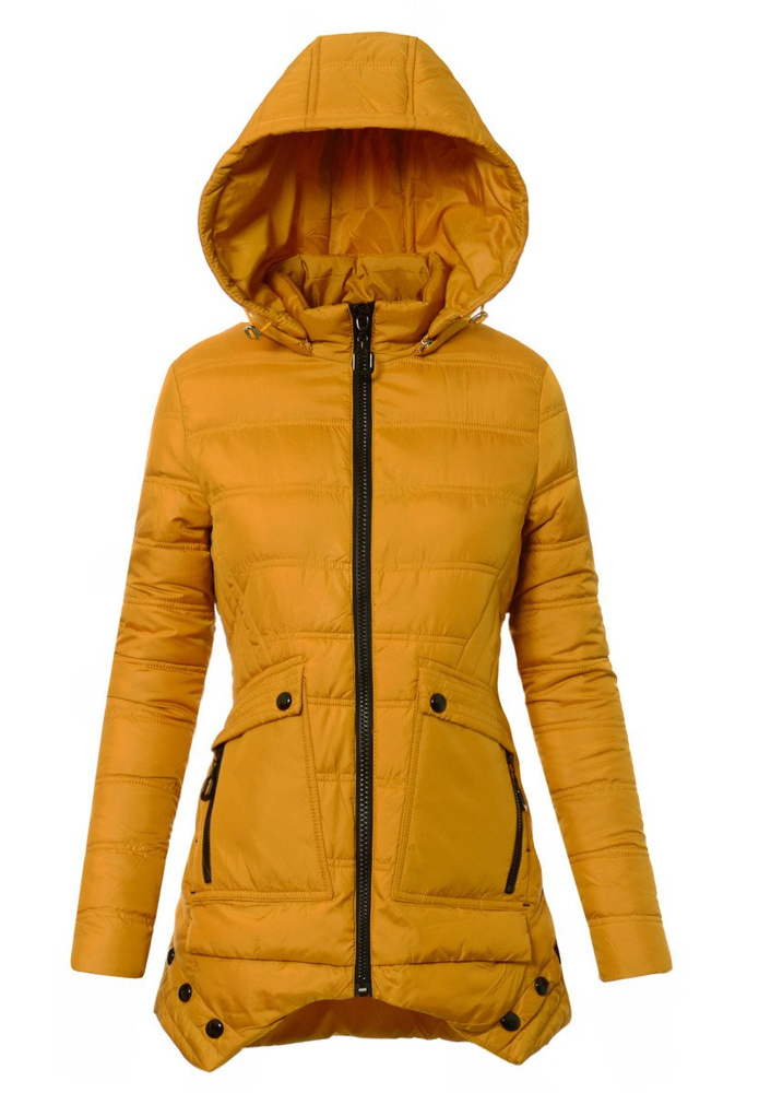 Damska Jesienna Wiosenna Kurtka Camel