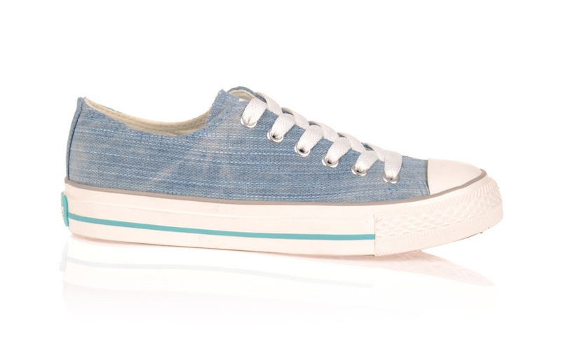 Niskie Trampki Tenisówki Jeansowe