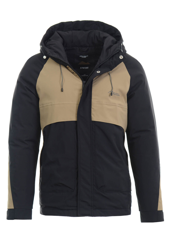 Męska Zimowa Kurtka Bartek Ciemno Beżowa