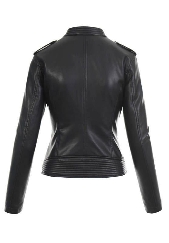 Damska Kurtka Ramoneska Emilia Czarna