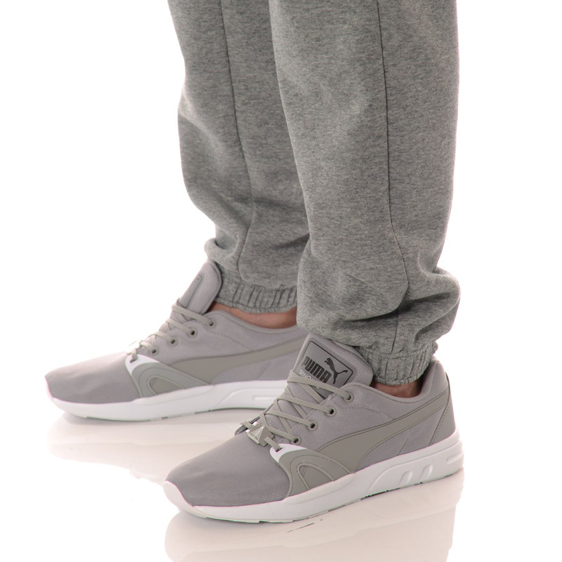 Męskie Spodnie Dresowe Puma Bawełniane Szare