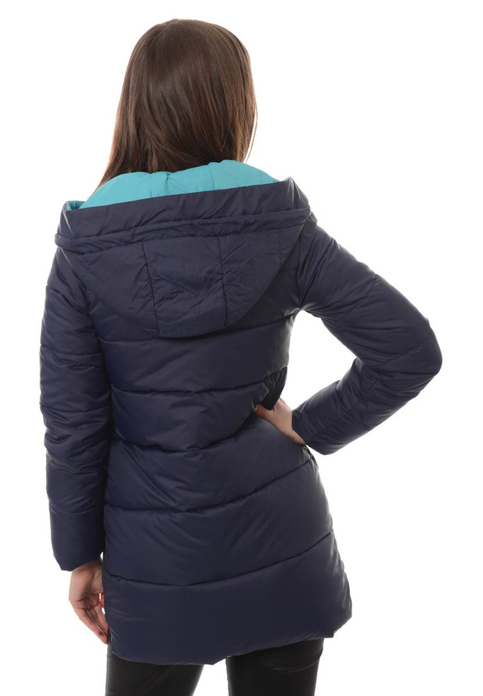 Damska Zimowa Kurtka Ortalionowa Michalina Granatowa