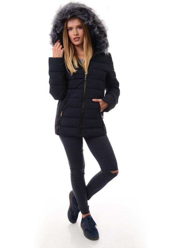 Kurtka Zimowa Zofia Ciemny Granat