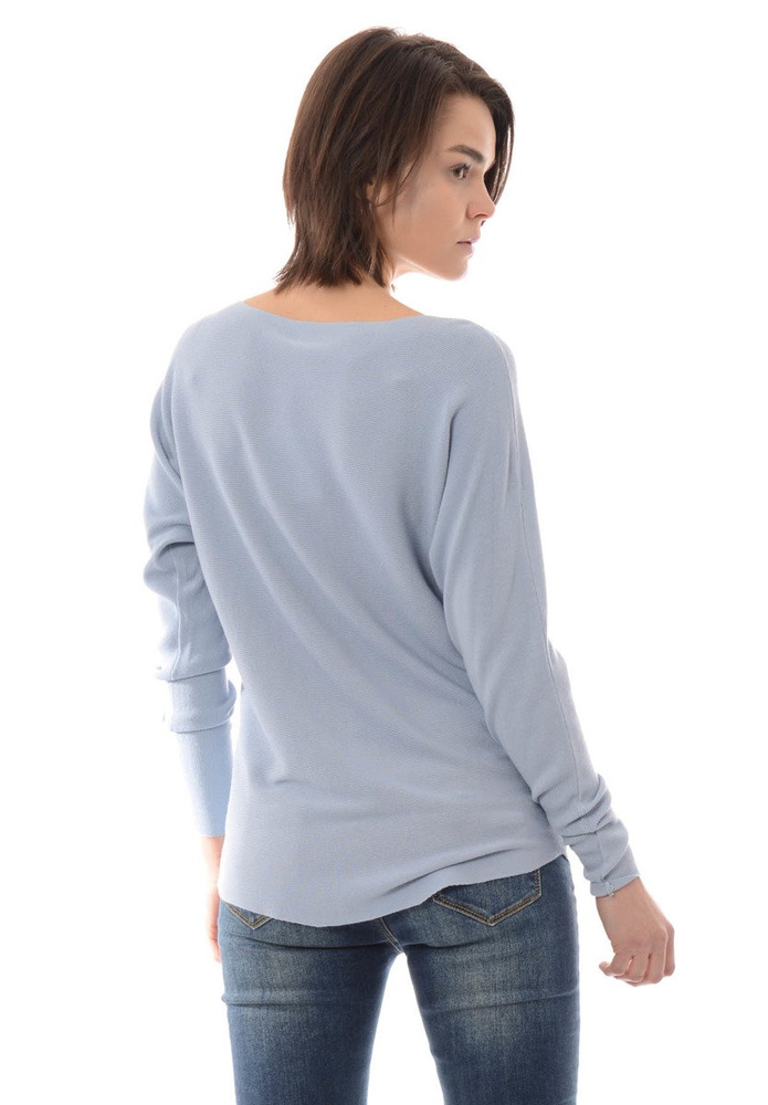 Damska Bluzka Oversize Błękitna