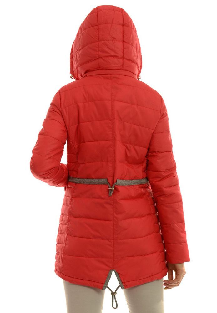 Damska Jesienna Wiosenna Kurtka Zoja Czerwona