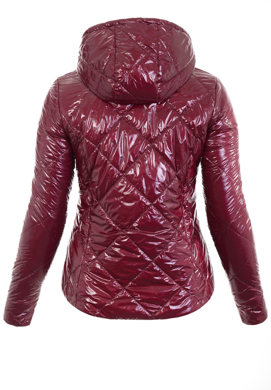 Damska Wiosenna Kurtka Stefania Bordowa