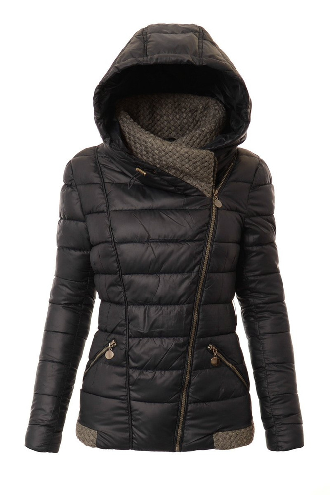 Damska Zimowa Ortalionowa Kurtka Alisa Granatowa