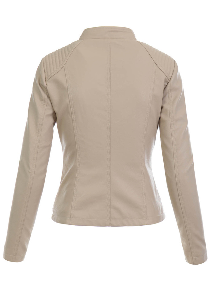 Damska Kurtka Ramoneska Aria Beżowa