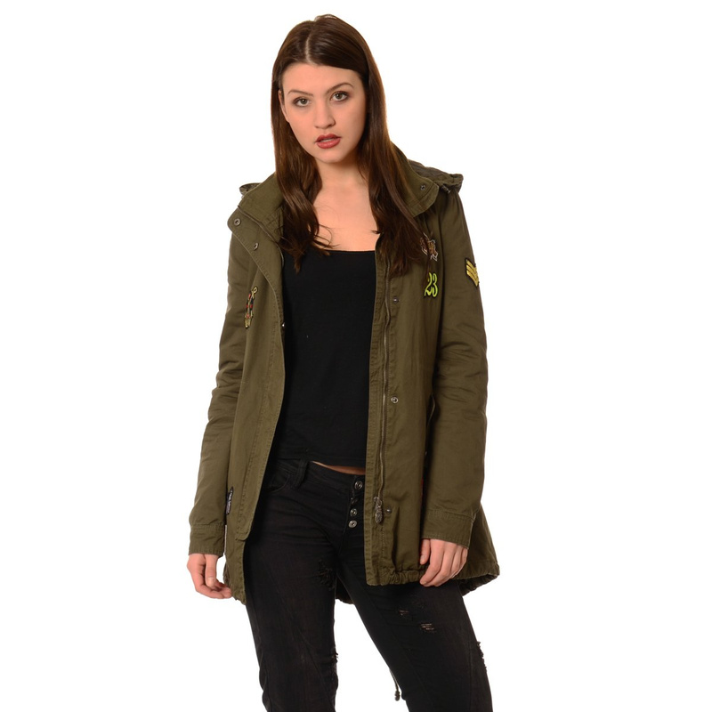 Kurtka Parka Wiosenna - Jesienna Zielona