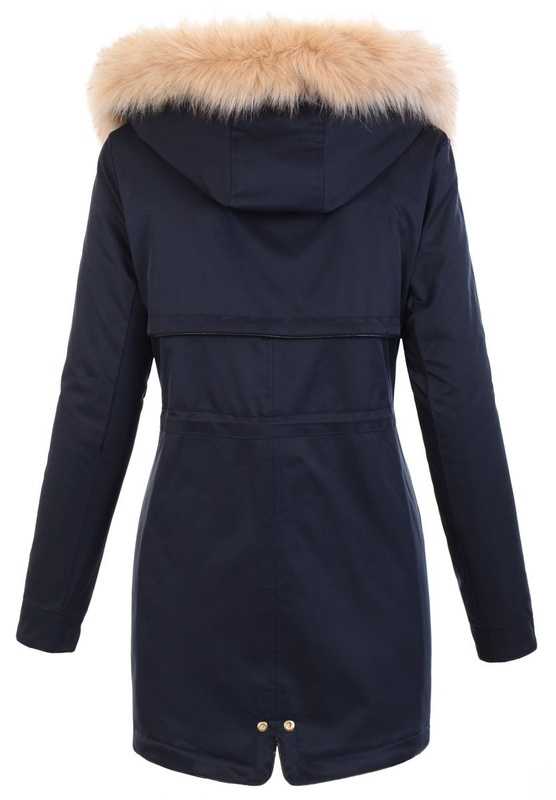Damska Kurtka Parka Kinga Granatowa