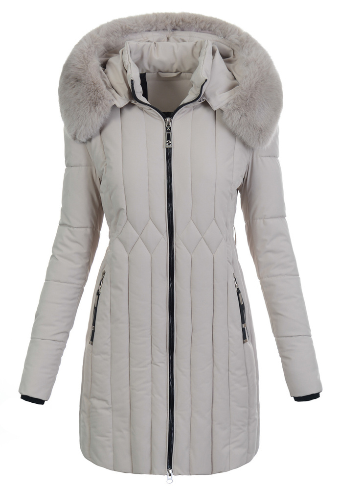 Damska Kurtka Zimowa Milena Cappuccino