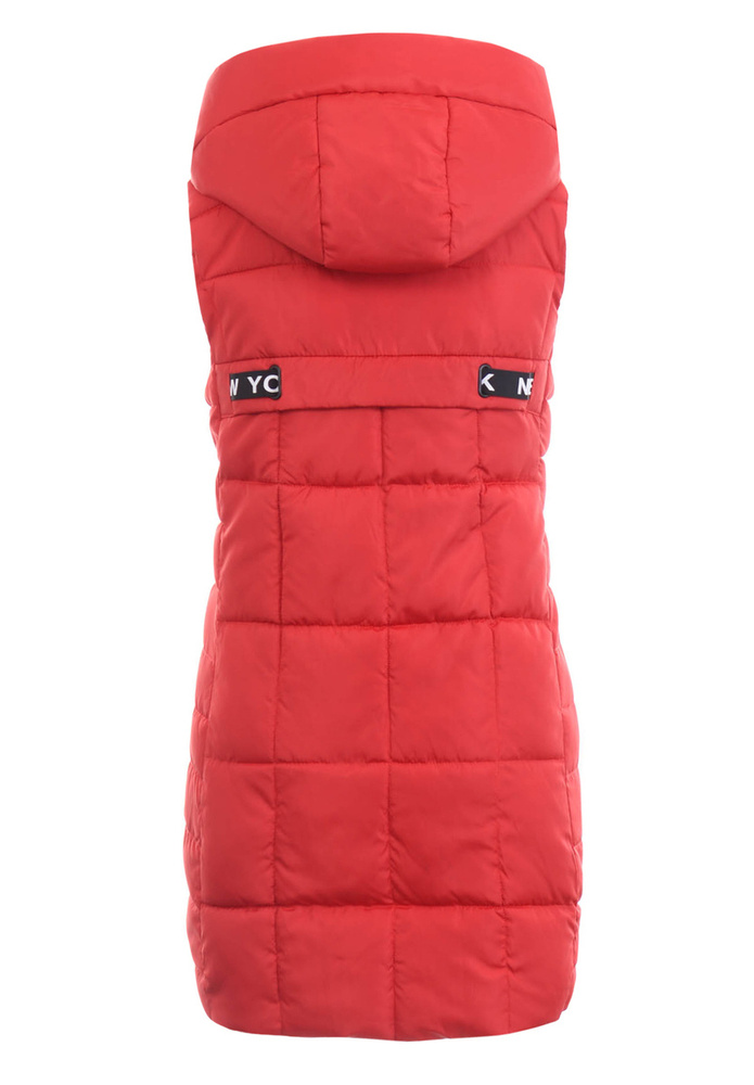 Damska Kamizelka Bezrękawnik Marietta Czerwony