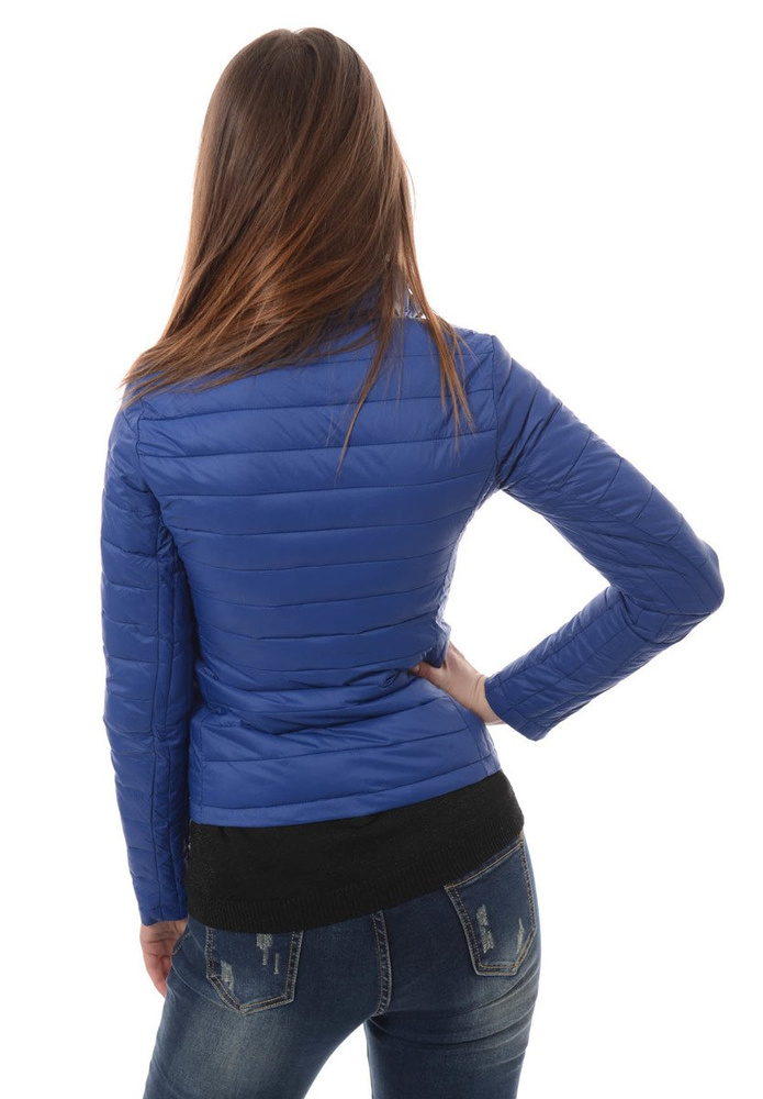 Damska Wiosenna Kurtka Niebieska