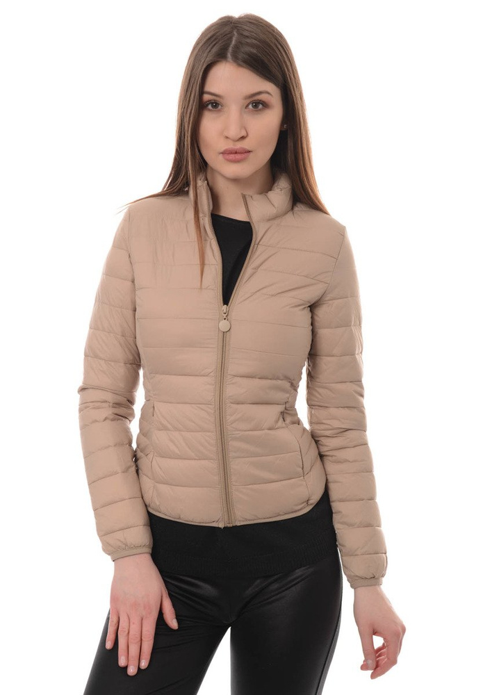 Damska Wiosenna Kurtka Beżowa