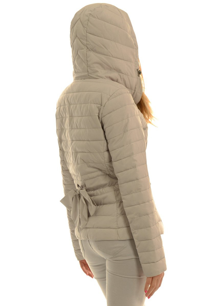 Damska Jesienna Wiosenna Kurtka Ortalionowa Szara